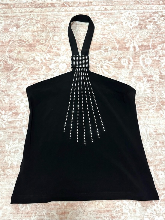 Tops - Vintage 🖤 Crystal Embellished Halter Top
